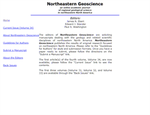 Tablet Screenshot of northeasterngeoscience.org